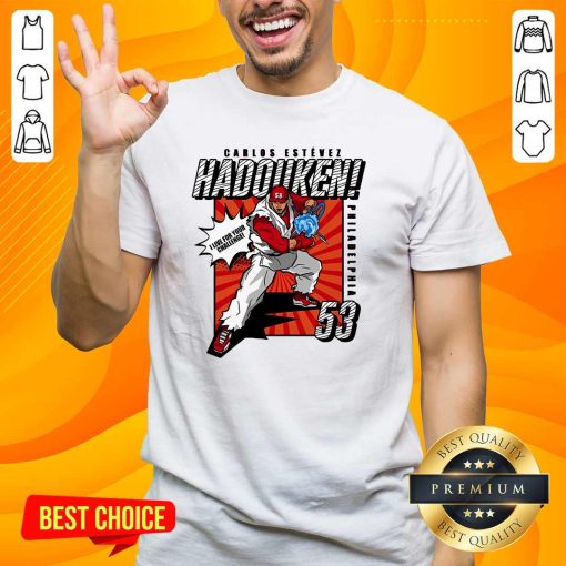 Official Broad St Fighter Carlos Estévez Hadouken T-Shirt