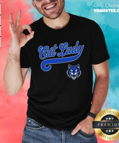 Official Cat Lady Baseball Script Wildcat T-Shirt