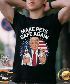 Official Cats And Dogs 2024 Debate Make Pets Safe Again T-Shirt