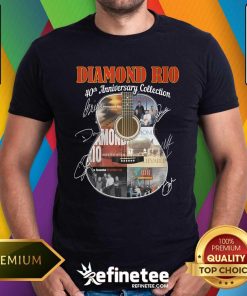 Official Diamond Rio 40th Anniversary Collection Signatures T-Shirt