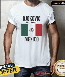 Official Djokovic Fan From Mexico Novak Djokovic 2024 Paris Olympics Flag T-Shirt