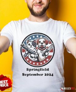 Official Dog And Cat Springfield September 2024 T-Shirt