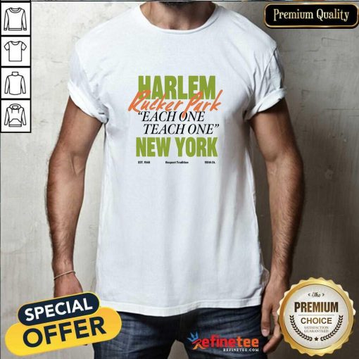 Official Harlem Rucker Park X Slam 'Each One New York T-Shirt