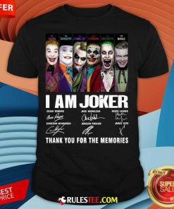 Official I Am Joker Thank You For The Memories T-Shirt