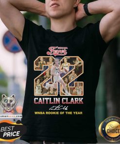 Official Indiana Fever X Caitlin Clark 22 WNBA Rookie Of The Years T-Shirt