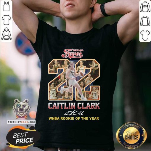 Official Indiana Fever X Caitlin Clark 22 WNBA Rookie Of The Years T-Shirt