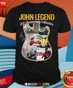 Official John Legend 20th Anniversary Collection Signature T-Shirt