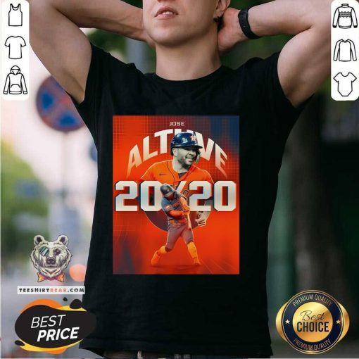 Official Jose Altuve Records His 3rd Career 20 20 Season T-Shirt