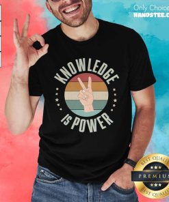 Official Knowledge Is Power Sunset Vintage T-Shirt
