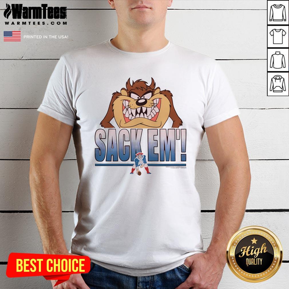 Shirt Official Looney Tunes Taz Sack Em' X New England Patriots T-Shirt