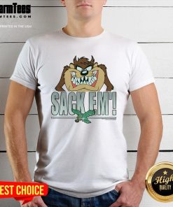 Official Looney Tunes Taz Sack Em' X Philadelphia Eagles T-Shirt