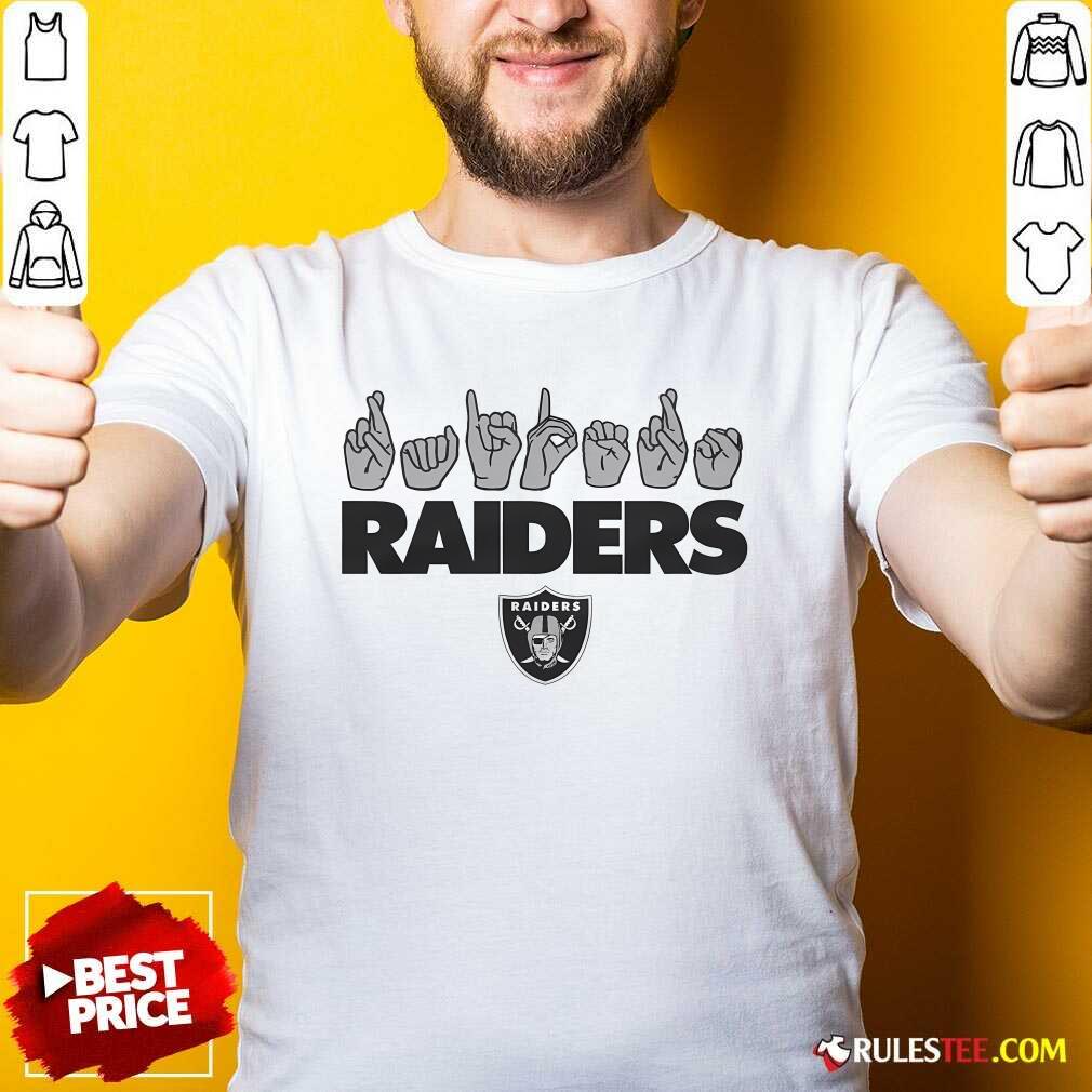 Shirt Official Love Sign X Raiders ASL T-Shirt