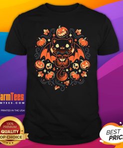 Official Midnight Dracula Pumpkin Cat T-Shirt