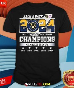 Official Milwaukee Brewers 2024 National League Central Division Champs 2024 T-Shirt
