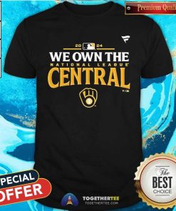 Official Milwaukee Brewers 2024 Nl Central Division Champions T-Shirt