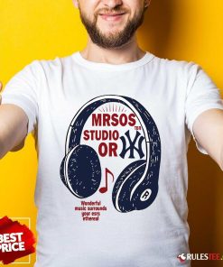 Official MLB Wonderful Music Surrounds Your Ears T-Shirt