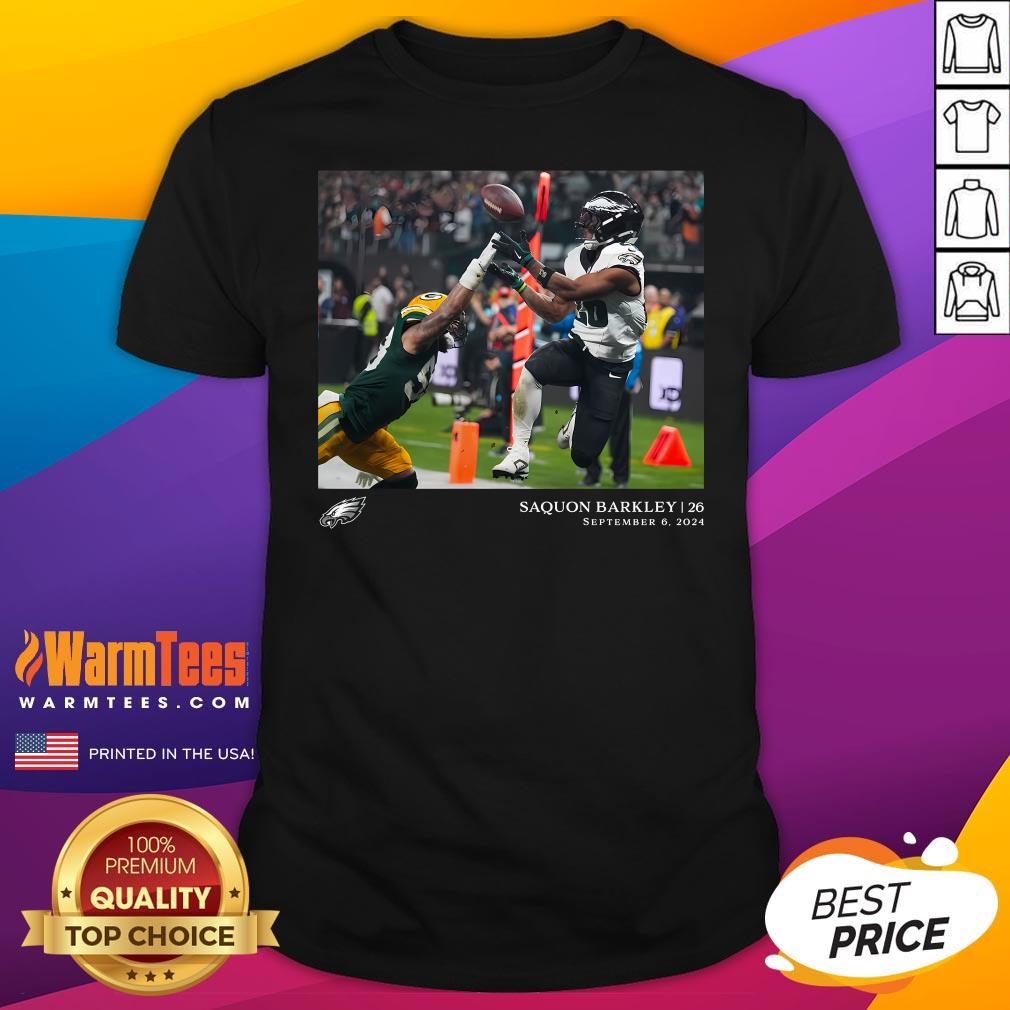 Shirt Official Saquon Barkley Philadelphia Eagles NFL Flash Features Week 1 T-Shirt