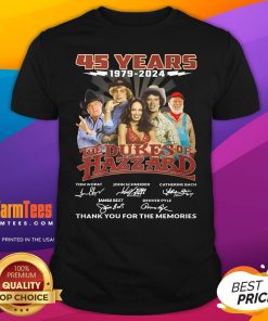 Official The Dukes Of Hazzard 45 Years 1979-2024 Thank You For The Memories T-Shirt