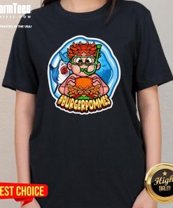 Official Ukasbs Burgerpommes Shark Ladies-Tee