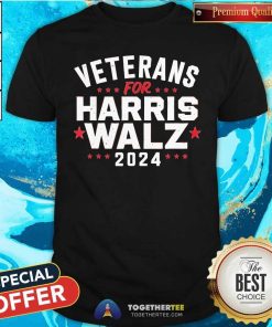 Official Veterans For Harris Walz 2024 T-Shirt