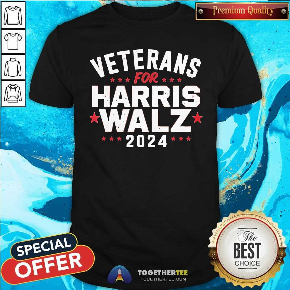 Shirt Official Veterans For Harris Walz 2024 T-Shirt