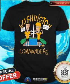 Official Washington Commanders NFL X Beavis And Butt-Head T-Shirt