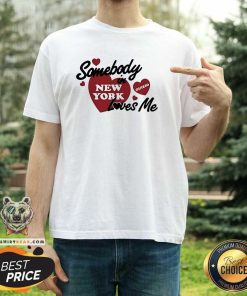 Original Mia Healey Wearing Somebody In New York Loves Me Guizio T-Shirt