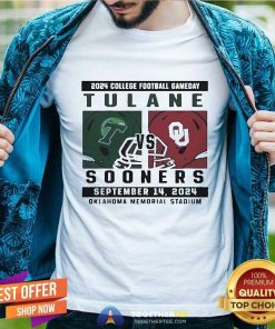 Original Oklahoma Sooners Vs Tulane Gameday September 14 2024 T-Shirt