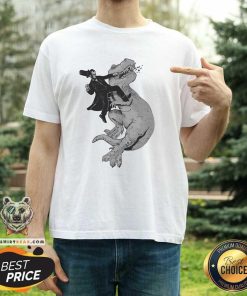 Original Punching A T-Rex Like A Boss T-Shirt