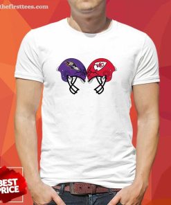 Original Ravens Vs Chiefs Helmet Smashing 2024 T-Shirt