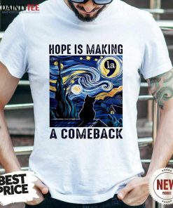 Premium Cat Kamala Harris Hope Is Making A Comeback Starry Night T-Shirt