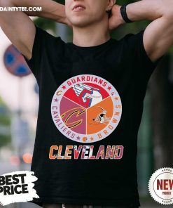 Premium Cleveland Browns Cleveland Indians Cleveland Cavaliers T-Shirt
