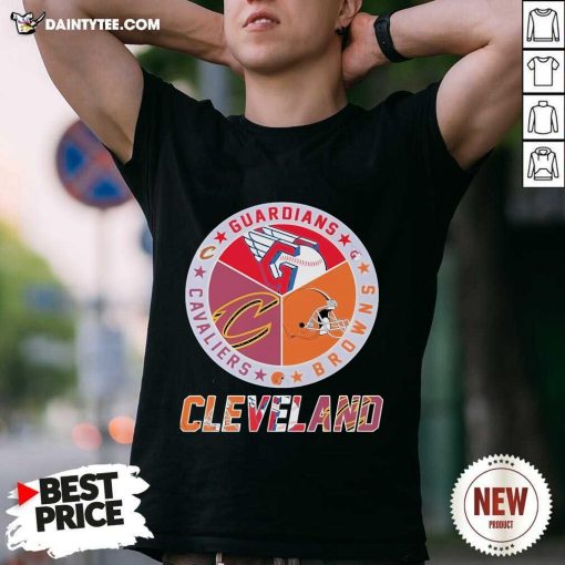 Premium Cleveland Browns Cleveland Indians Cleveland Cavaliers T-Shirt