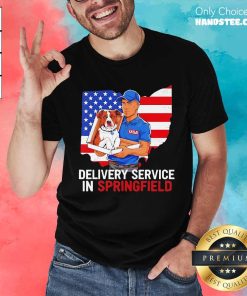 Premium Delivery Service In Springfield USA Flag T-Shirt