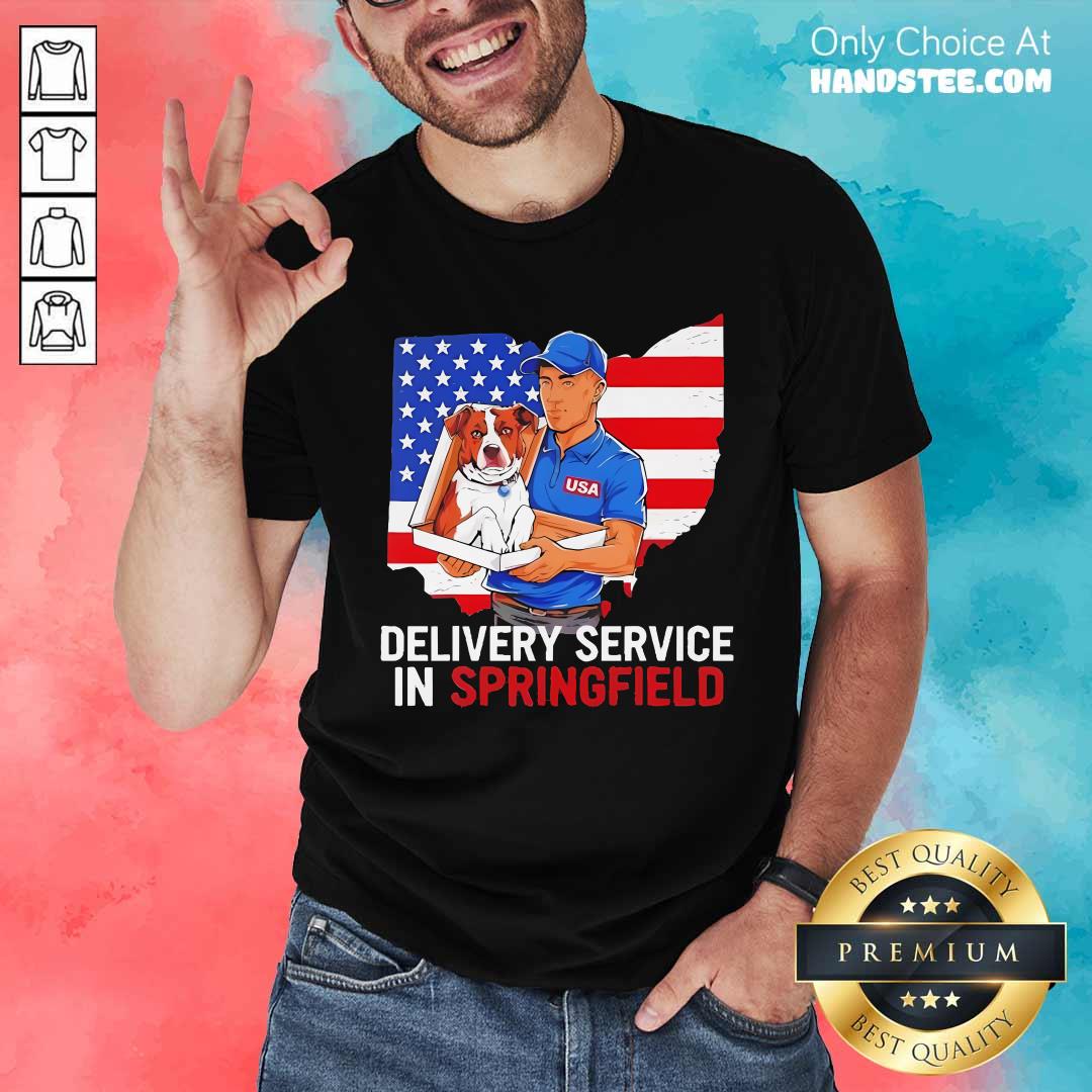 Shirt Premium Delivery Service In Springfield USA Flag T-Shirt