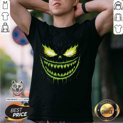 Premium Jack O Lantern Scary Pumpkin Halloween T-Shirt
