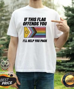 Premium LGBTQ If This Flag Offends You I’ll Help You Pack T-Shirt
