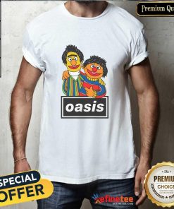 Premium Liam Gallagher And Noel Gallagher Sesame Street X Oasis Band T-Shirt