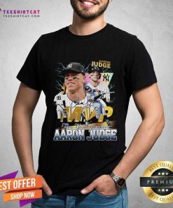 Premium MLB New York Yankees Aaron Judge MVP Signature T-Shirt