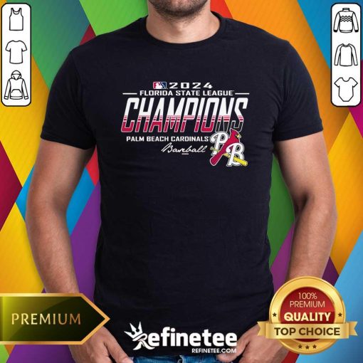 Premium Palm Beach Cardinals 2024 Florida State League Champions T-Shirt