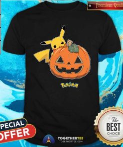 Premium Pokemon Pikachu Halloween Jack O' Lantern Pumpkin T-Shirt