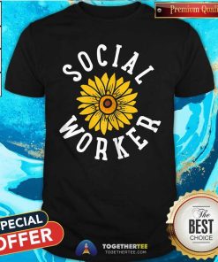 Premium Social Worker Sun Flower T-Shirt