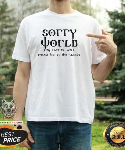 Premium Sorry World My Normie Shirt Must Be In The Wash T-Shirt