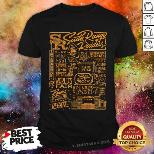 Premium South Range Raiders Regata Collage T-Shirt