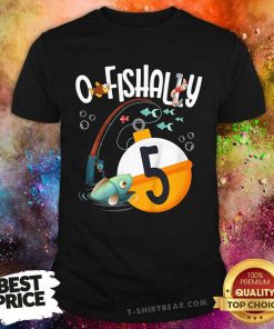 Premium Trending Kids 5th Birthday Fishing T-Shirt