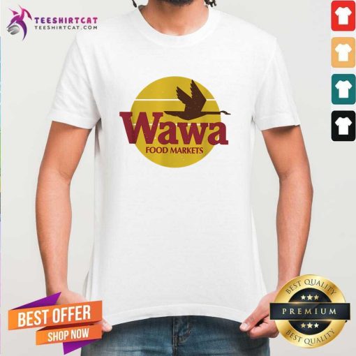 Premium Vintage Wawa Food Market Logo T-Shirt