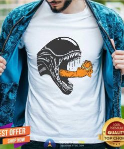 Pretty Alien Garfield Cartoon T-Shirt