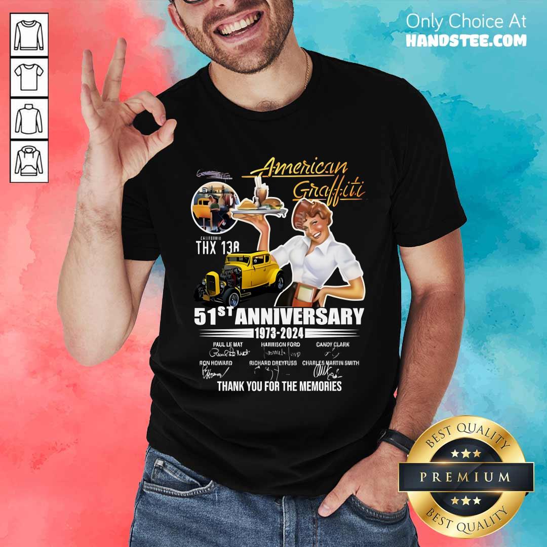Shirt Pretty American Graffiti THX 138 51st Anniversary 1973-2024 T-Shirt