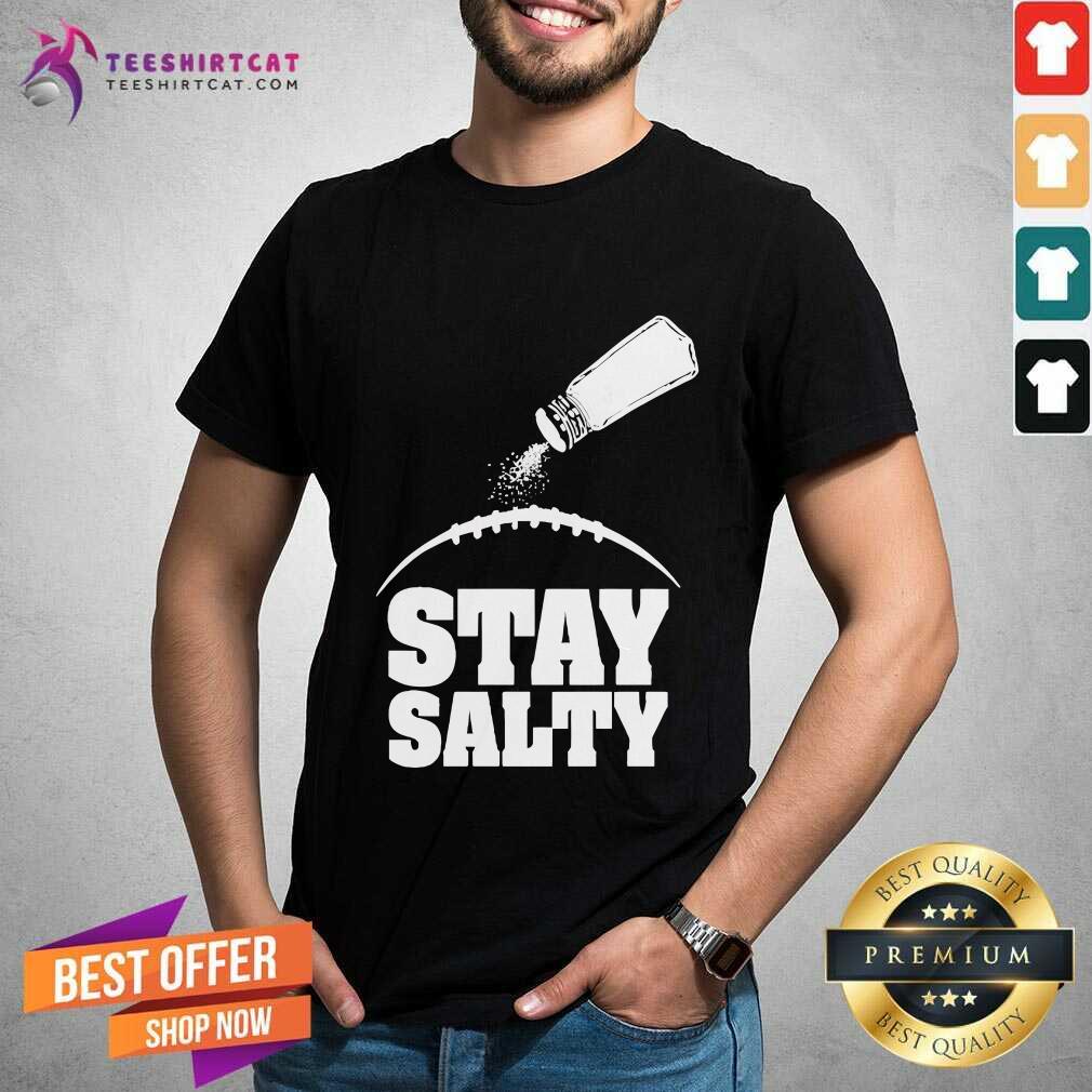 Shirt Pretty John Harbaugh Wearing Stay Salty Baltimore Ravens T-Shirt