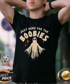 Pretty Just Here For The Boobies Halloween T-Shirt